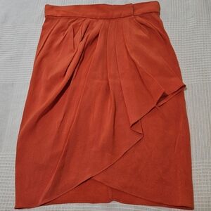 Vintage Orange tulip wrap skirt